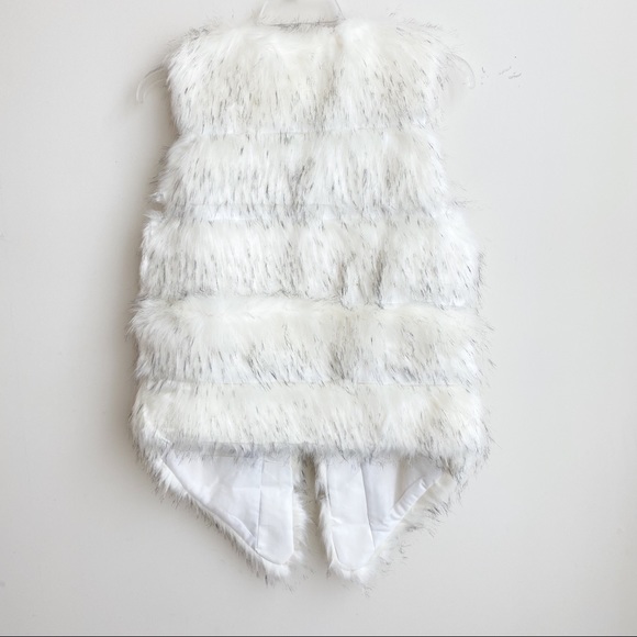 White Faux Fur Vest - Picture 7 of 8